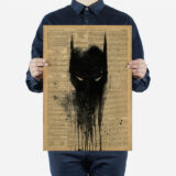 Poster Batman bruin krantendruk