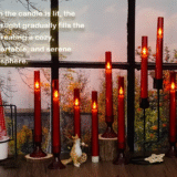 LED kaarsen rood (één maat)